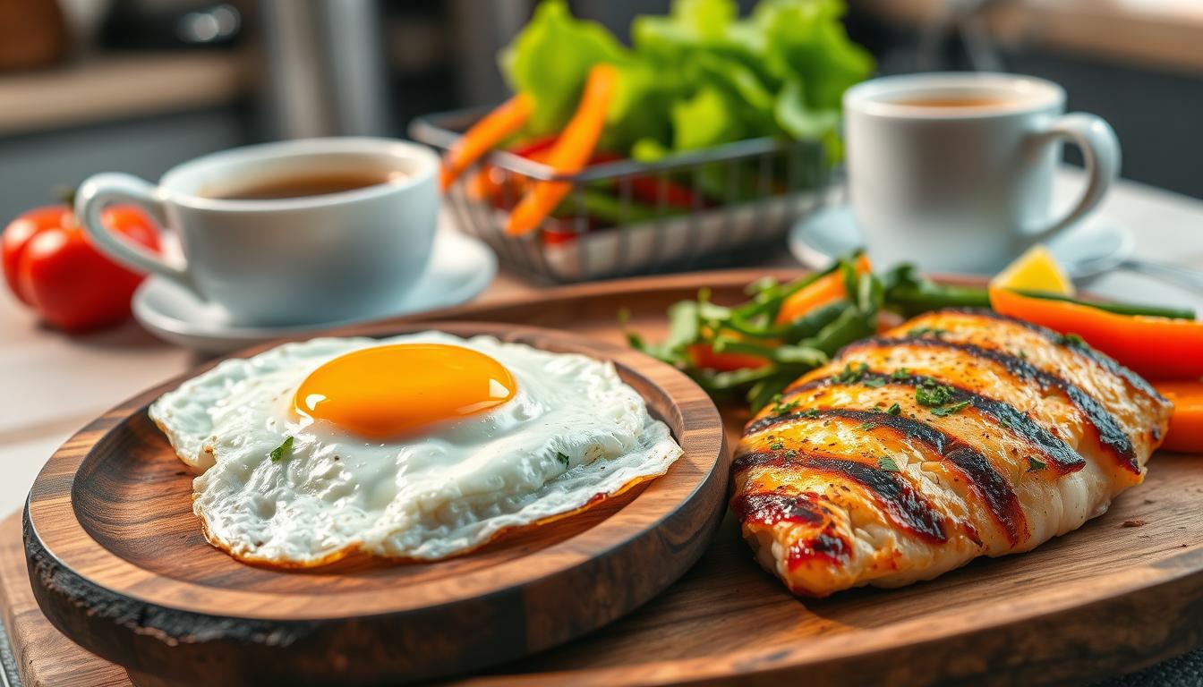 Is it better to eat eggs or chicken for breakfast?