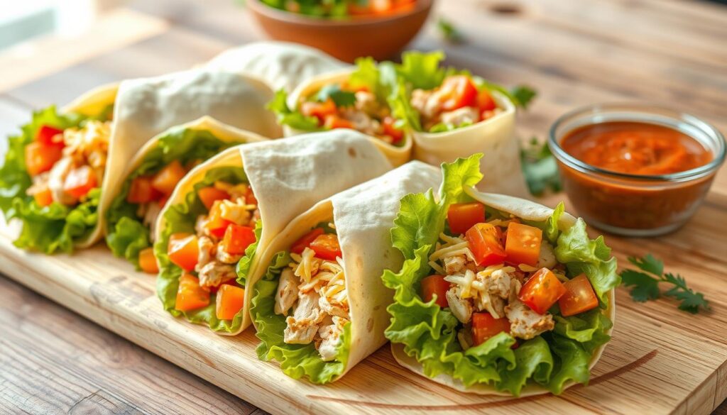 canned chicken wraps