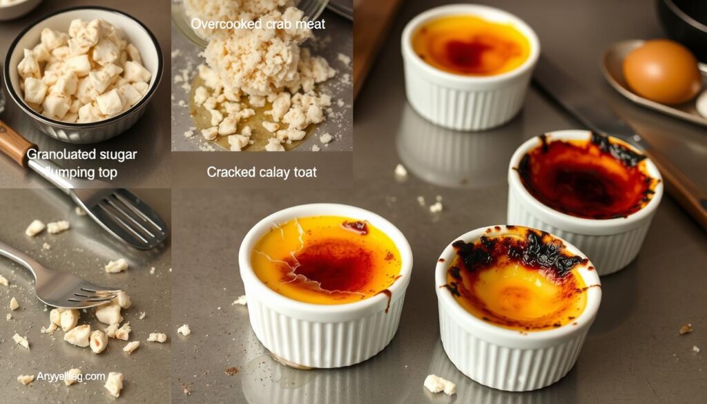 common mistakes in making crab brulee